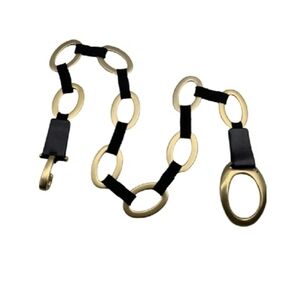 Sandy Duftler Black Leather Belt